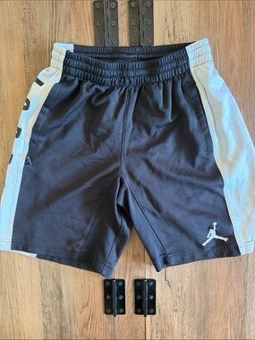 Jordan Black & Light Blue Athletic Basketball Shorts